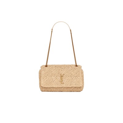 YSL JAMIE MEDIUM IN RAFFIA 515821GAAAT2087 (25*15*7.5cm)